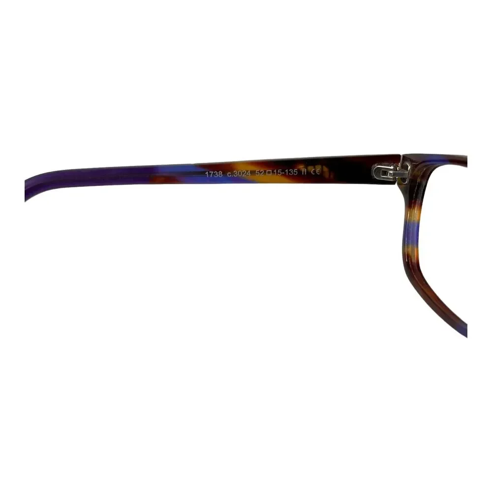 Prodesian Denmark Women Eyeglasses Frame Brown BlueTortoise 1738 52-15-135 H5833